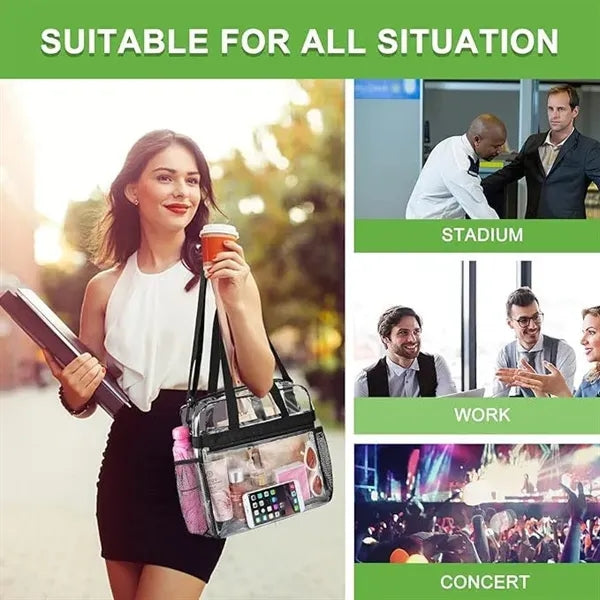 Clear Messenger Bag for Men and Women