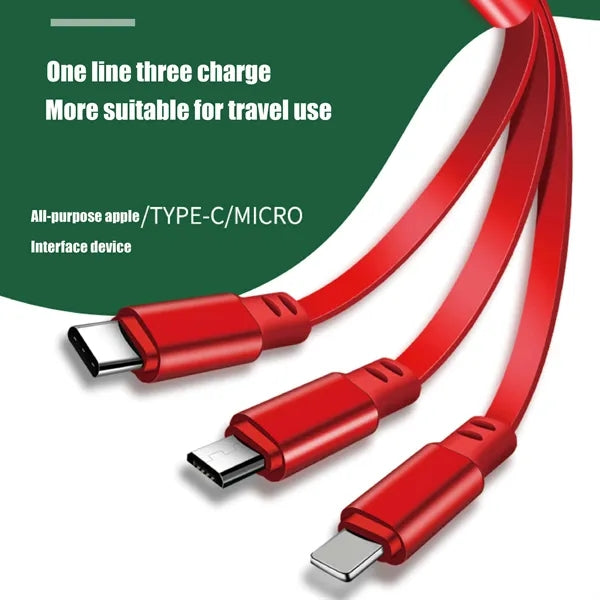 3-In-1 Retractable Charging Cable