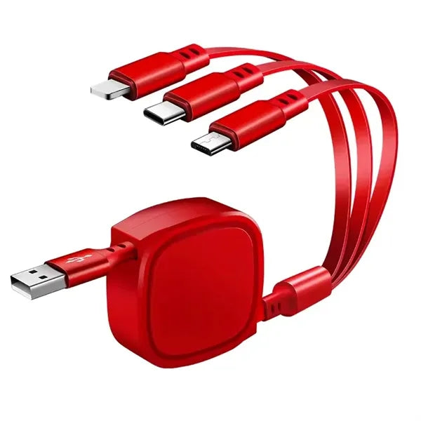 3-In-1 Retractable Charging Cable