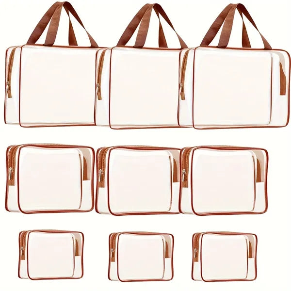 3pcs Set Of PVC Waterproof Travel Small Pouches