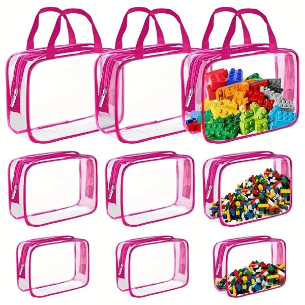 3pcs Set Of PVC Waterproof Travel Small Pouches
