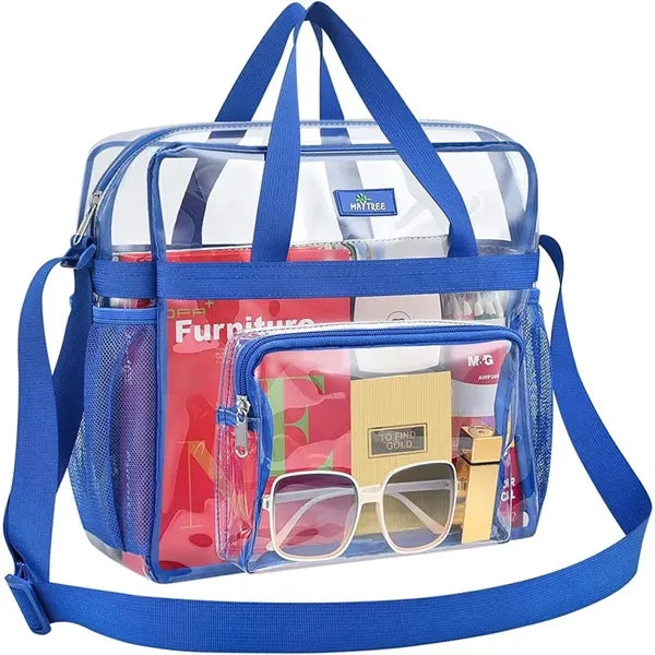 Clear Beach Bag Travel Tote Transparent Handbag