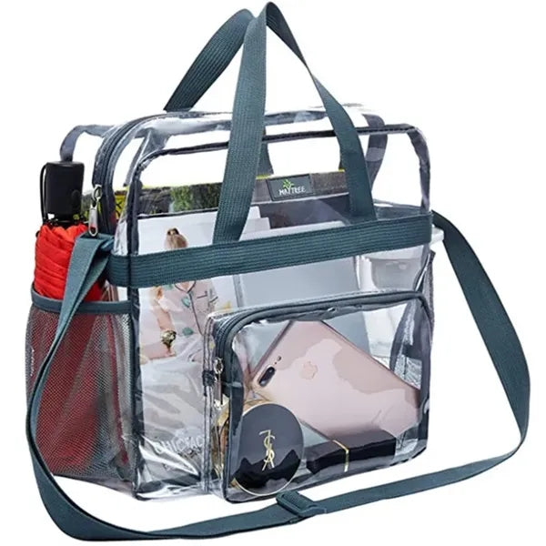 Clear Beach Bag Travel Tote Transparent Handbag