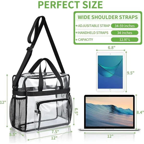 Clear Beach Bag Travel Tote Transparent Handbag