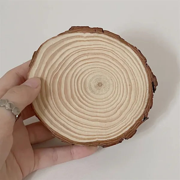 Natural Pine Wood Coasters for Household Kitchen