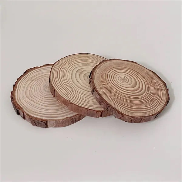 Natural Pine Wood Coasters for Household Kitchen