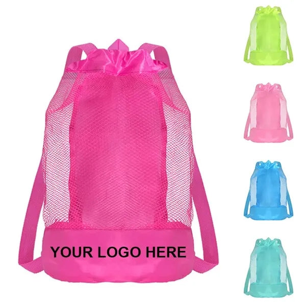 Large Beach Sand Toy Storage Mesh Backpack