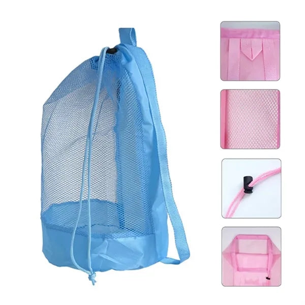 Large Beach Sand Toy Storage Mesh Backpack