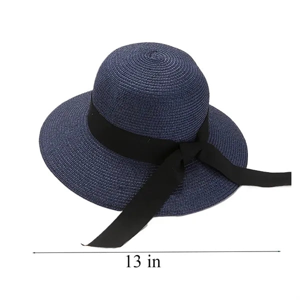 Fashionable Wide Brim Straw Hat for Travel & Outdoors