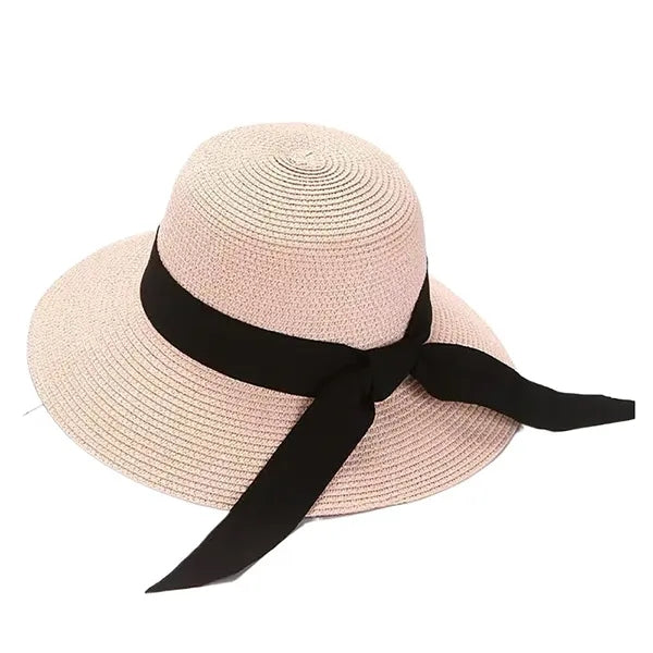Fashionable Wide Brim Straw Hat for Travel & Outdoors