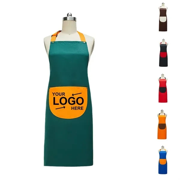 Colored Pocket Oil-Resistant Aprons