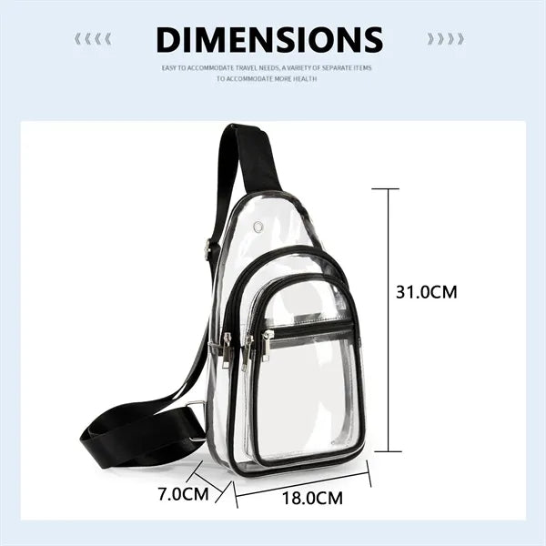 Transparent Crossbody Fanny Pack for Women Men