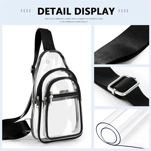 Transparent Crossbody Fanny Pack for Women Men