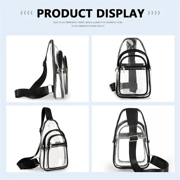 Transparent Crossbody Fanny Pack for Women Men