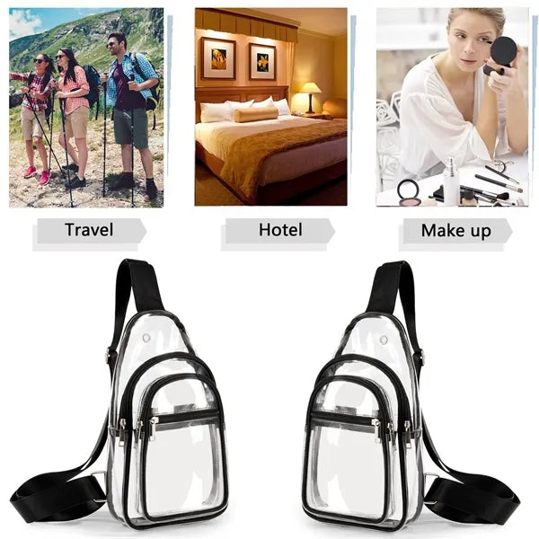 Transparent Crossbody Fanny Pack for Women Men