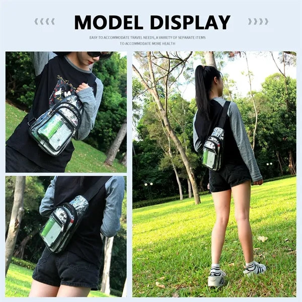 Transparent Crossbody Fanny Pack for Women Men