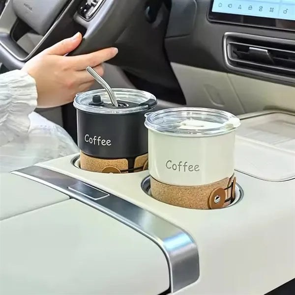 14 Oz. Stainless Steel Coffee Camping Mug with Sleeve