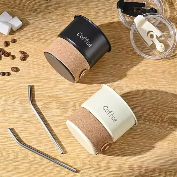 14 Oz. Stainless Steel Coffee Camping Mug with Sleeve