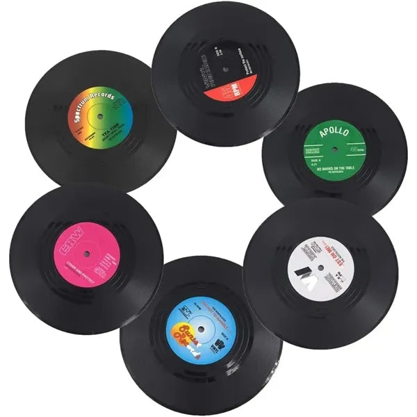 Retro CD Record Coasters