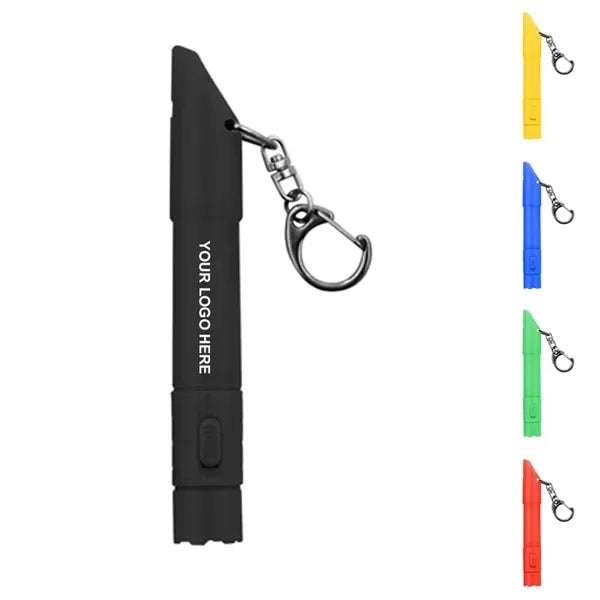 Whistle Lanyard Flashlight Ballpoint Pen