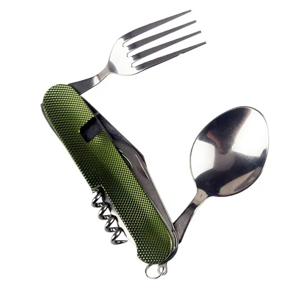 Folding Cutlery Set With Forks