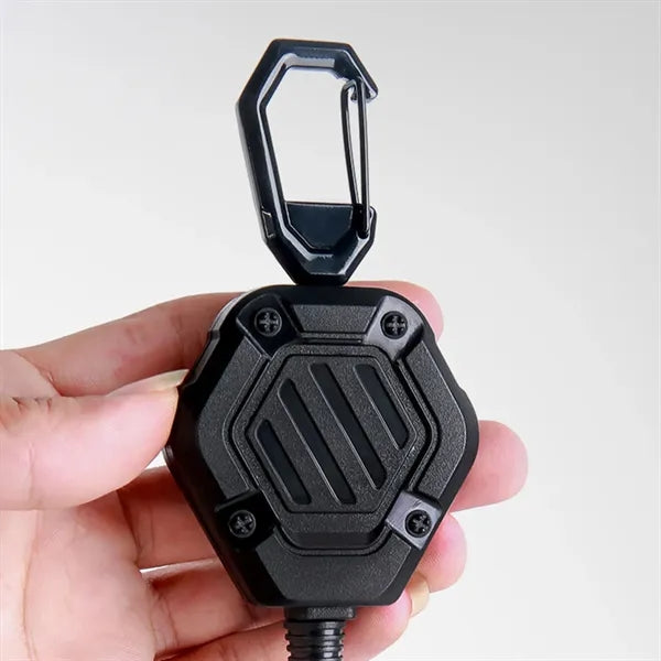 Badge Reel Retractable Heavy Duty Carabiner with Card Holder