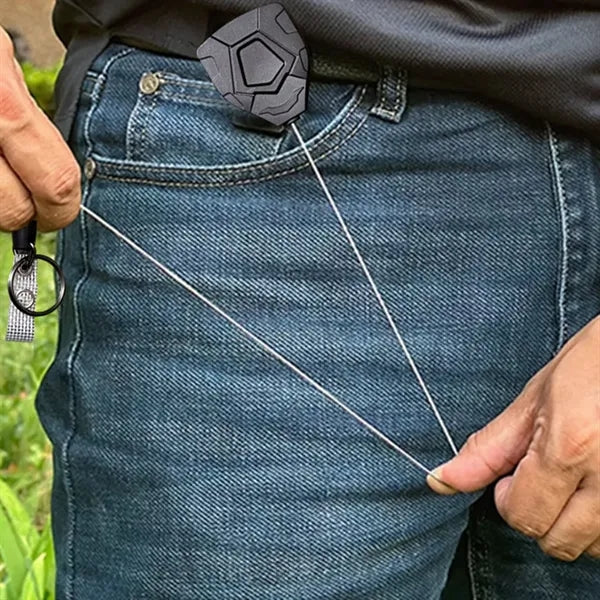 Badge Reel Retractable Heavy Duty Carabiner with Card Holder