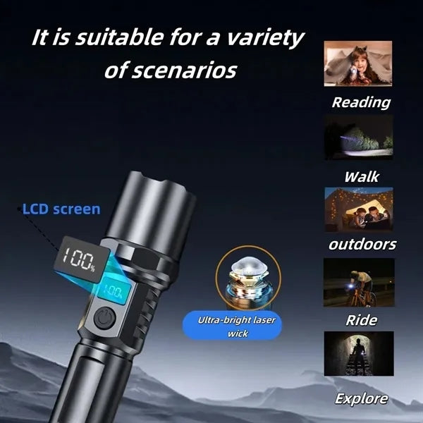 Rechargeable Torch Tactical Flashlights for Emergency Kit