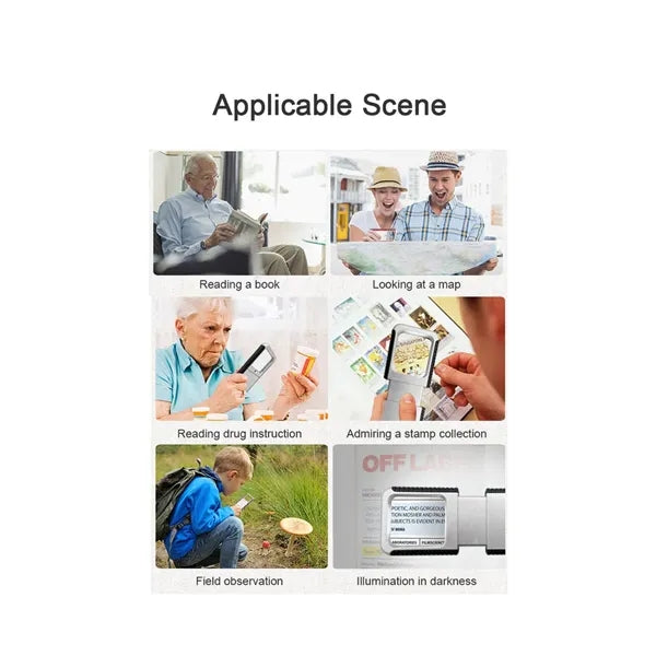 Hot Selling Convenience Magnifying Glass With Light
