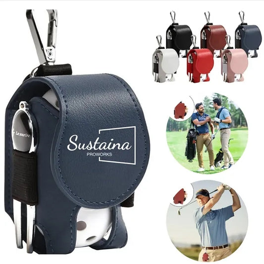 Leather Golf Ball Carrier