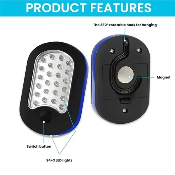 Magnetic Work Light with Hook