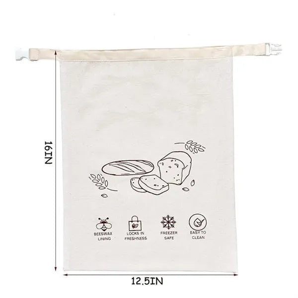 16.5'' Natural Food-grade Beeswax Bread Bags