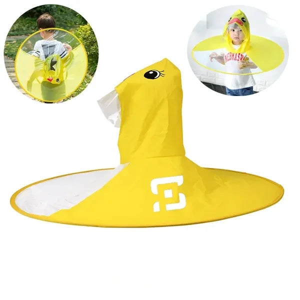 Children's Raincoat Umbrella Hat