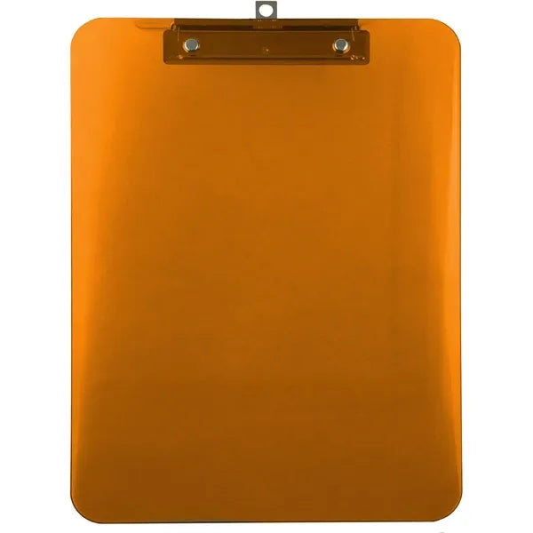 Colorful Transparent Clipboard with Metal Clip