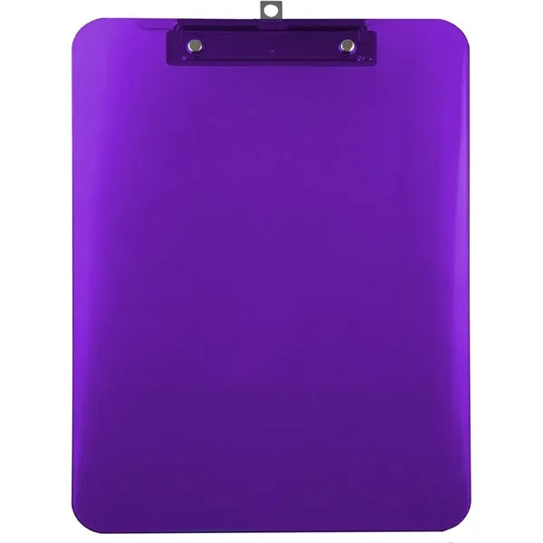 Colorful Transparent Clipboard with Metal Clip