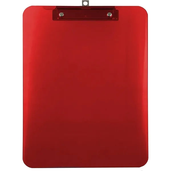 Colorful Transparent Clipboard with Metal Clip