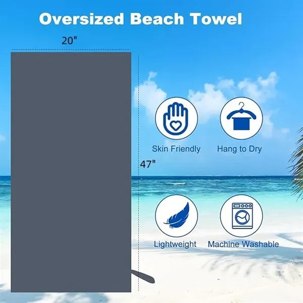 20x47" Microfiber Beach/Bath Towels