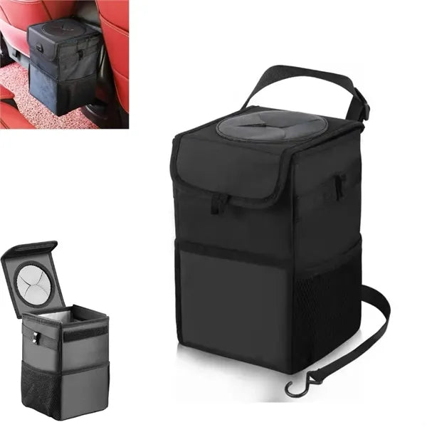 Car Trash Can with Lid