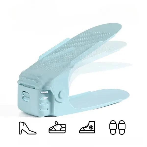 Adjustable Double-layer Plastic Shoe Rack