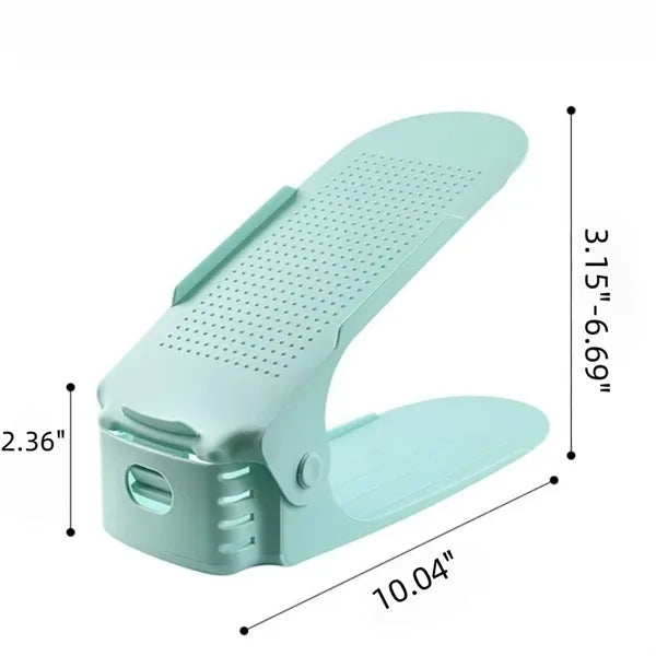 Adjustable Double-layer Plastic Shoe Rack