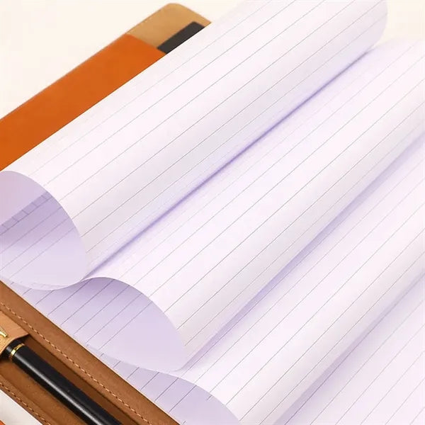 A4/A5 PU Leather Magnetic Portfolio Folder with Notepad