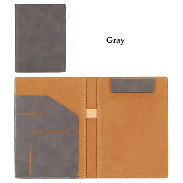 A4/A5 PU Leather Magnetic Portfolio Folder with Notepad