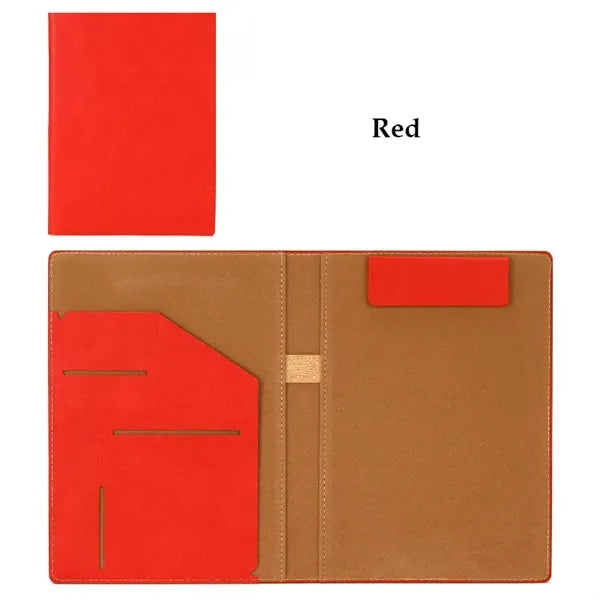 A4/A5 PU Leather Magnetic Portfolio Folder with Notepad