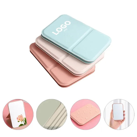 Portable Handheld Rectangle Folding Desktop Makeup Mirror