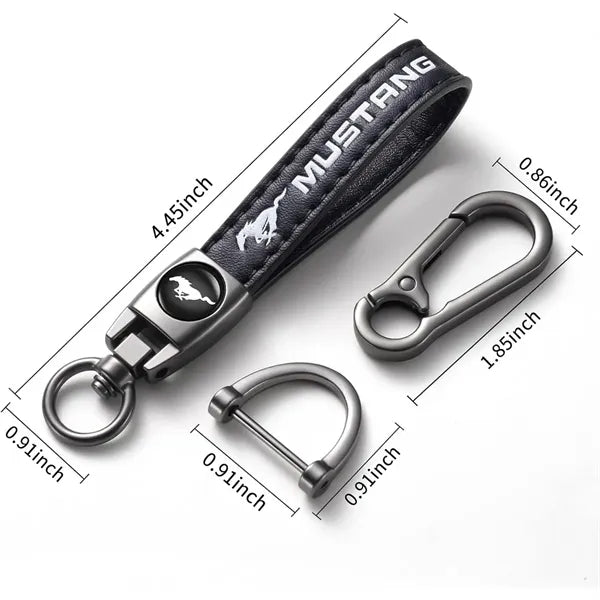 Leather Car Keychain