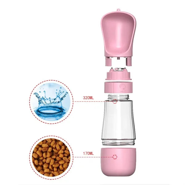 Portable Dog Water Bottle Drink Cup Dispenser