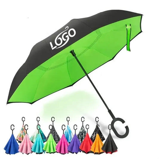 C-Shaped Handle Double-Layer Inverted Umbrella