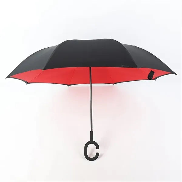 C-Shaped Handle Double-Layer Inverted Umbrella