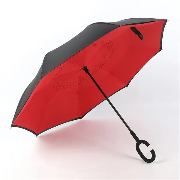 C-Shaped Handle Double-Layer Inverted Umbrella