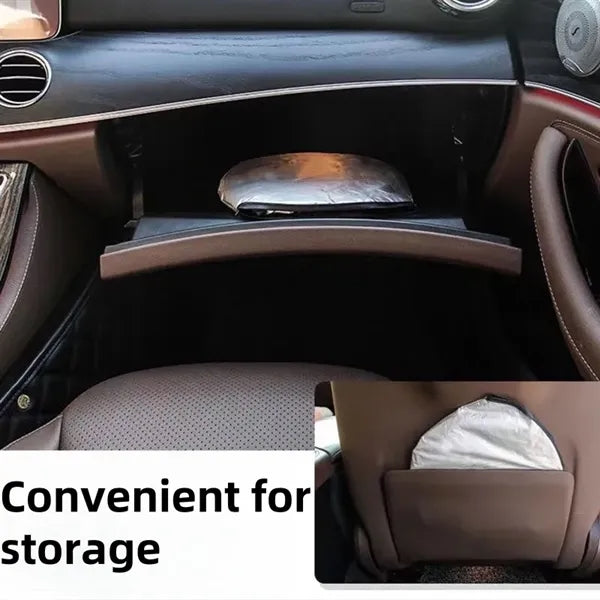 Foldable Car Windshield Sunshade with Storage Bag